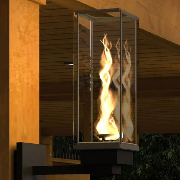 Outdoor Fireplace Family Image